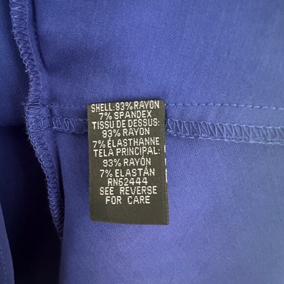 Nicole Miller Atelier Bell Sleeve Sapphire Blue Blouse, size Small - Picture 7 of 11